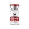 Triggered Ipamorelin 5mg vial with a warning: For research purposes only. Not for human consumption