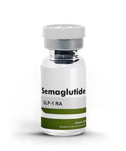 Vial of Semaglutide labeled GLP-1 RA