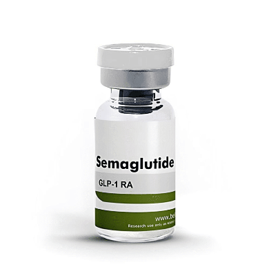 Vial of Semaglutide labeled GLP-1 RA